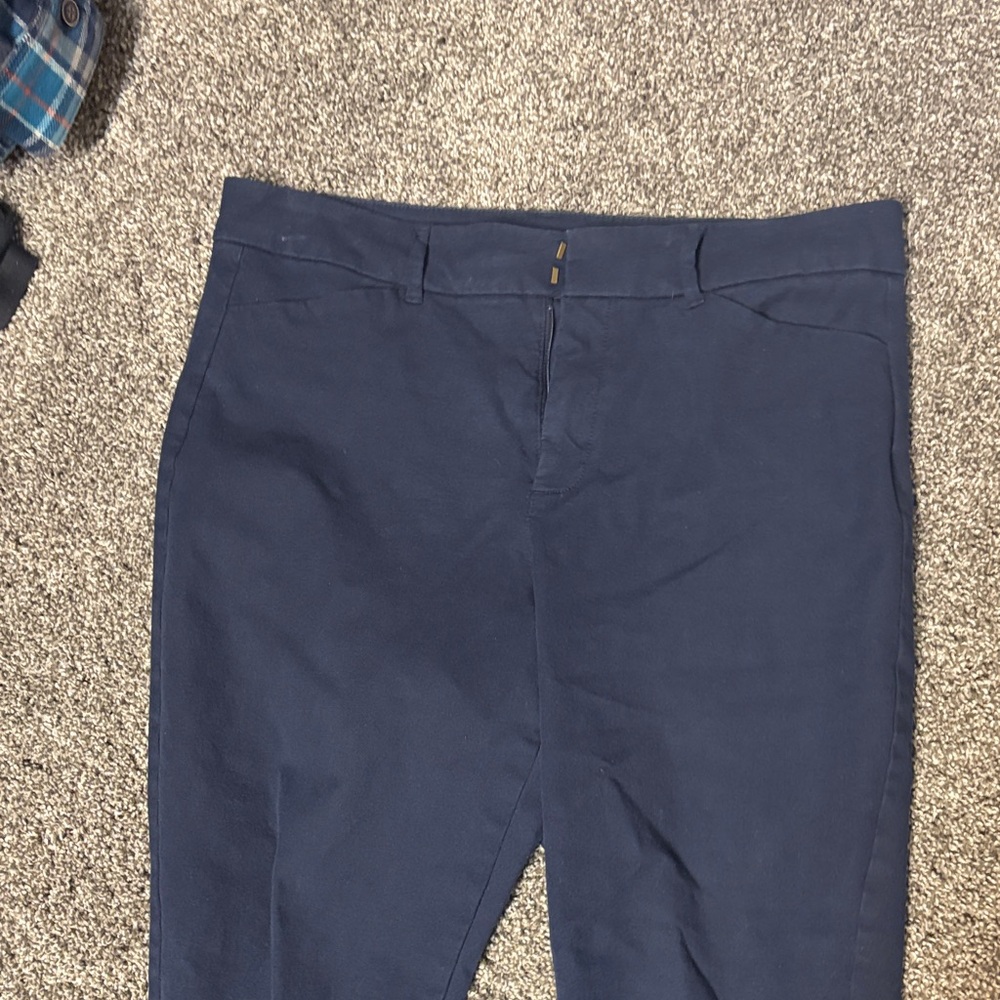 Women’s's Navy Blue High-Rise Pixie Skinny Pants